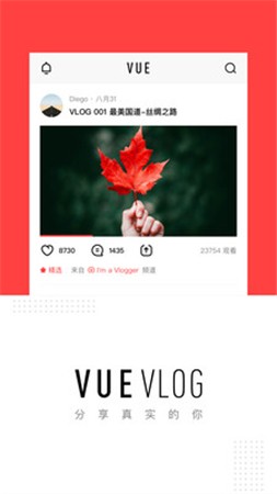 VUE Vlog app