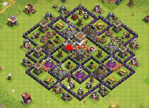 部落冲突coc八本护资源阵型怎么布局 coc8本护资源神阵推荐2