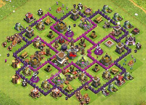 部落冲突coc八本护资源阵型怎么布局 coc8本护资源神阵推荐1